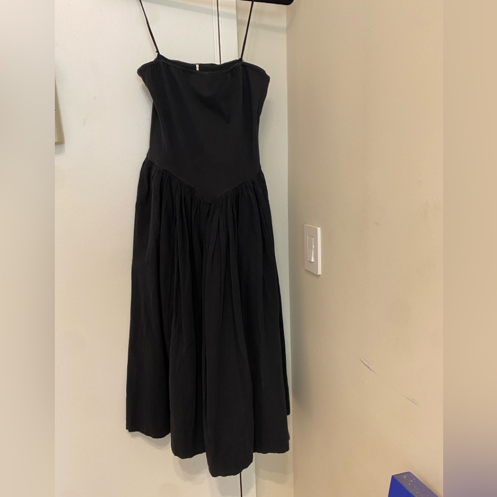 Free People Strapless black dress. Size S. Never worn.